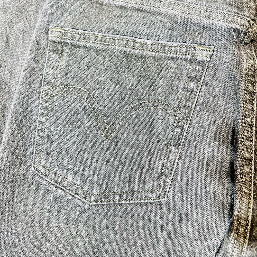 Levi’s jeans Ribcage Straight leg jeans Premium buttonfly gray women Size 28 - Picture 10 of 12